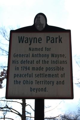 Wayne Park Marker. Click for full size. Wayne Park Marker image. Click for full size.