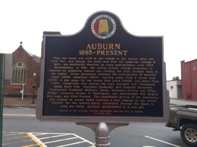 Auburn 1865~Present Marker image. Click for full size.