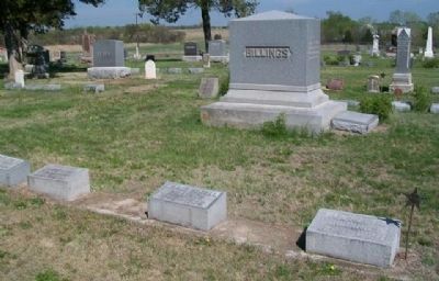 Billings Family Plot in Delphos Cemetery. Click for full size. Billings Family Plot in Delphos Cemetery image. Click for full size.