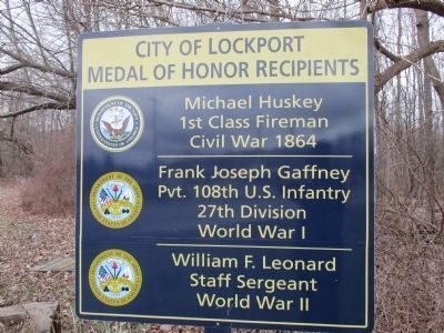 City of Lockport Medal of Honor Recipients Marker image. Click for full size.