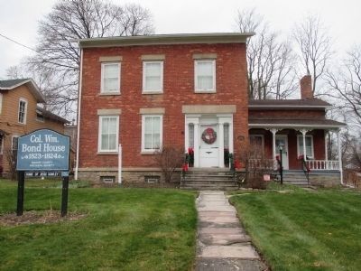 Col. W. M. Bond House & Marker. Click for full size. Col. W. M. Bond House & Marker image. Click for full size.