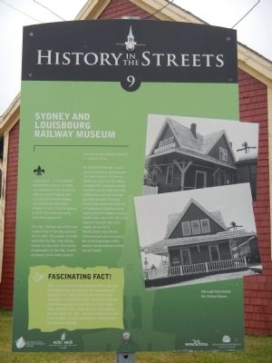 Sydney and Louisbourg Railway Museum Marker. Click for full size. Sydney and Louisbourg Railway Museum Marker image. Click for full size.