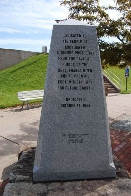 Lock Haven Flood Protection Project Marker image. Click for full size.