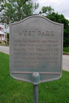 West Park Marker image. Click for full size.