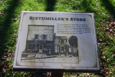 Riethmiller's Store Marker. Click for full size. Riethmiller's Store Marker image. Click for full size.