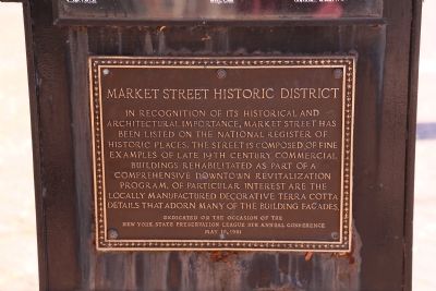 Market Street Historic District Marker image. Click for full size.