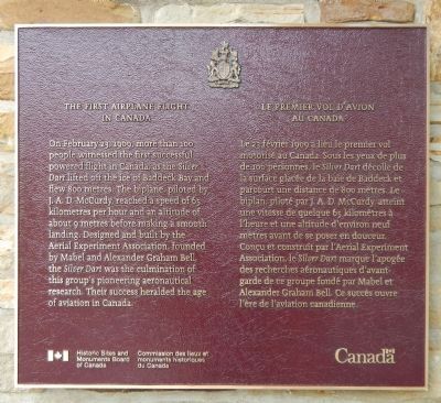 The First Airplane Flight in Canada Marker. Click for full size. The First Airplane Flight in Canada Marker image. Click for full size.