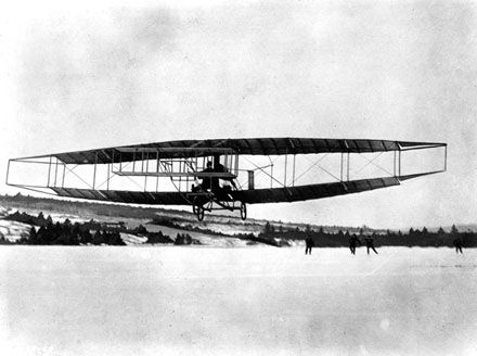 The First Airplane Flight in Canada image. Click for full size.