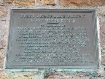 First Aeroplane Flight Marker image. Click for full size.
