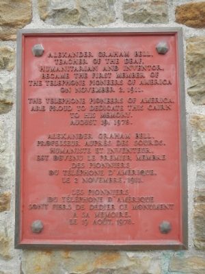 Alexander Graham Bell Marker image. Click for full size.