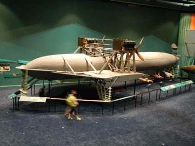 Replica of Bell's HD-4 hydrofoil image. Click for full size.