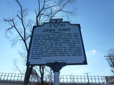 Jones Point Marker. Click for full size. Jones Point Marker image. Click for full size.