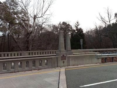South end of bridge (CSA shield). Click for full size. South end of bridge (CSA shield) image. Click for full size.