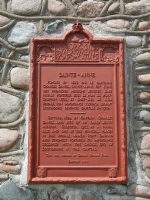 Sainte-Ann้ Marker. Click for full size. Sainte-Ann้ Marker image. Click for full size.