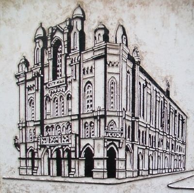 Columbus City Hall Illustration on Marker. Click for full size. Columbus City Hall Illustration on Marker image. Click for full size.