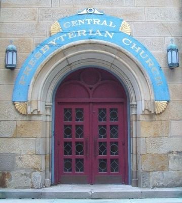 Central Presbyterian Church Entrance image. Click for full size.