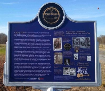 Charley Patton Birthplace Marker. Click for full size. Charley Patton Birthplace Marker image. Click for full size.