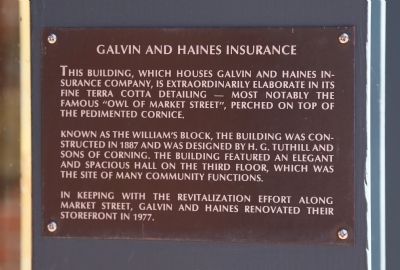 Galvin and Haines Insurance Marker. Click for full size. Galvin and Haines Insurance Marker image. Click for full size.