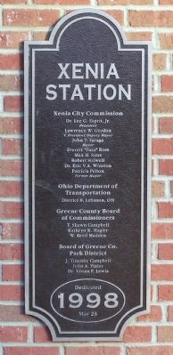 Xenia Station Marker. Click for full size. Xenia Station Marker image. Click for full size.