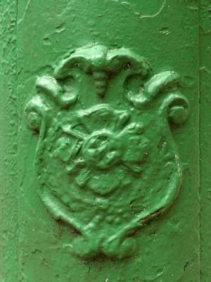 Fire Department Emblem<br>On the Callbox. Click for full size. Fire Department Emblem<br>On the Callbox image. Click for full size.