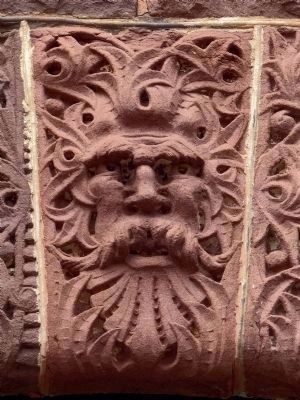 Keystone Gargoyle<br>On One of Schneider's<br> Richardsonian Romaneque Buildings. Click for full size. Keystone Gargoyle<br>On One of Schneider's<br> Richardsonian Romaneque Buildings image. Click for full size.