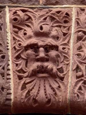 Keystone Gargoyle<br>On One of Schneider's<br> Richardsonian Romaneque Buildings image. Click for full size.