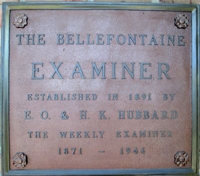 The Bellefontaine Examiner Marker image. Click for full size.