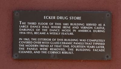 Ecker Drug Store Marker image. Click for full size.