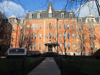 D'Youville College and Marker. Click for full size. D'Youville College and Marker image. Click for full size.