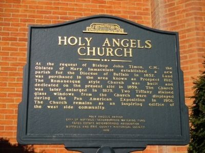 Holy Angels Church Marker image. Click for full size.