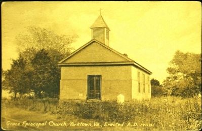 <i>Grace Episcopal Church, Yorktown, Va., Erected A.D. 1700.</i> image. Click for full size.