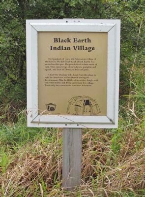 Black Earth Indian Village Marker image. Click for full size.