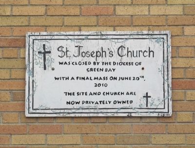 St. Joseph's Church Marker image. Click for full size.