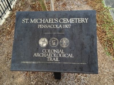 Colonial Archaeological Trail - St. Michael's Cemetery. Click for full size. Colonial Archaeological Trail - St. Michael's Cemetery image. Click for full size.