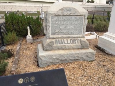 Stephen R. Mallory grave site. image. Click for full size.