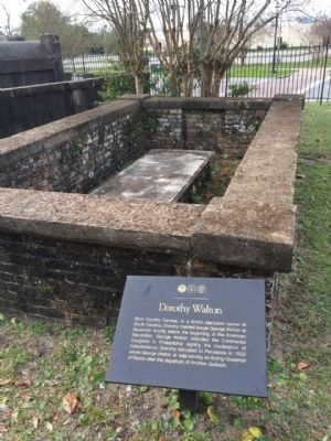Dorothy Walton Marker and grave site image. Click for full size.