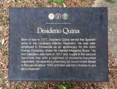 Desiderio Quina Marker. Click for full size. Desiderio Quina Marker image. Click for full size.