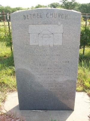 Bethel Church Marker. Click for full size. Bethel Church Marker image. Click for full size.