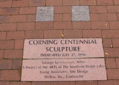 Corning Centennial Sculpture. Click for full size. Corning Centennial Sculpture image. Click for full size.