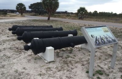 Colonial Power Struggle Marker & British and Spanish Cannons. Click for full size. Colonial Power Struggle Marker & British and Spanish Cannons image. Click for full size.