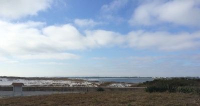 Long view towards Fort Barrancas & Fort McRee former locations from Fort Pickens. image. Click for full size.