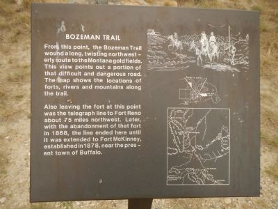 Bozeman Trail Marker. Click for full size. Bozeman Trail Marker image. Click for full size.