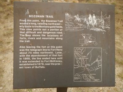 Bozeman Trail Marker image. Click for full size.