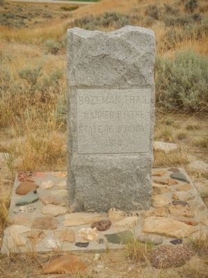 Bozeman Trail Marker. Click for full size. Bozeman Trail Marker image. Click for full size.