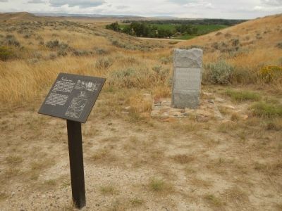 Bozeman Trail Marker. Click for full size. Bozeman Trail Marker image. Click for full size.