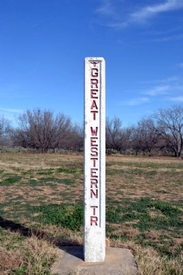 Western Cattle Trail Marker image. Click for full size.