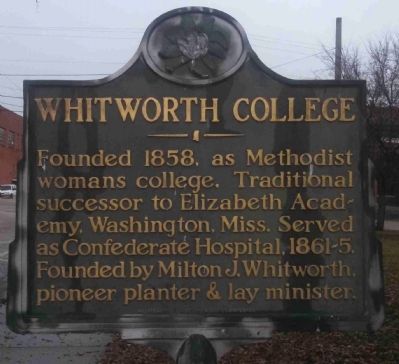 Whitworth College Marker image. Click for full size.