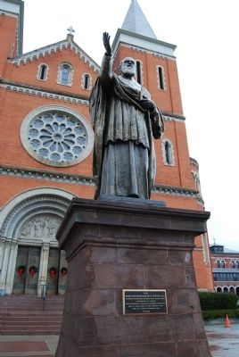 Right Reverend Boniface Wimmer, O.S.B. Statue image. Click for full size.