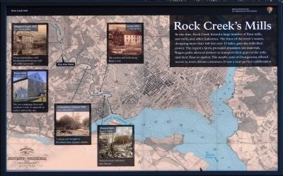 Rock Creek's Mills Marker image. Click for full size.