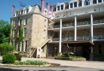 The Crescent Hotel & Spa and Marker. Click for full size. The Crescent Hotel & Spa and Marker image. Click for full size.